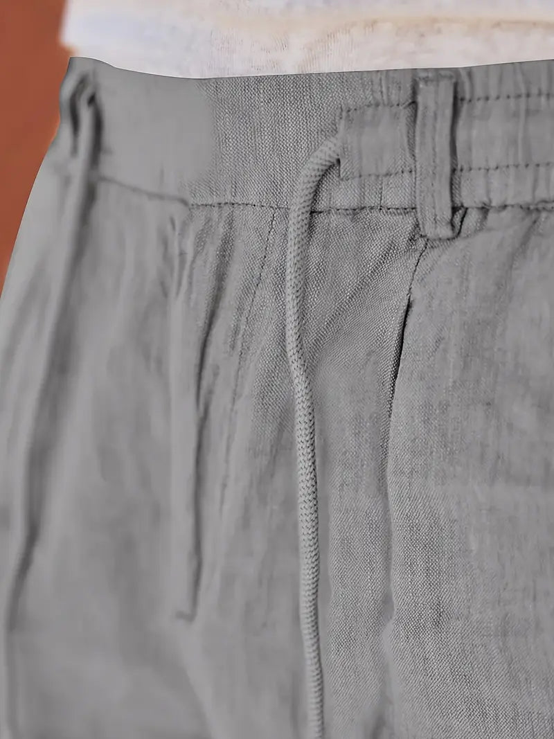 Eduardo | Pantalones de Lino con Cordón