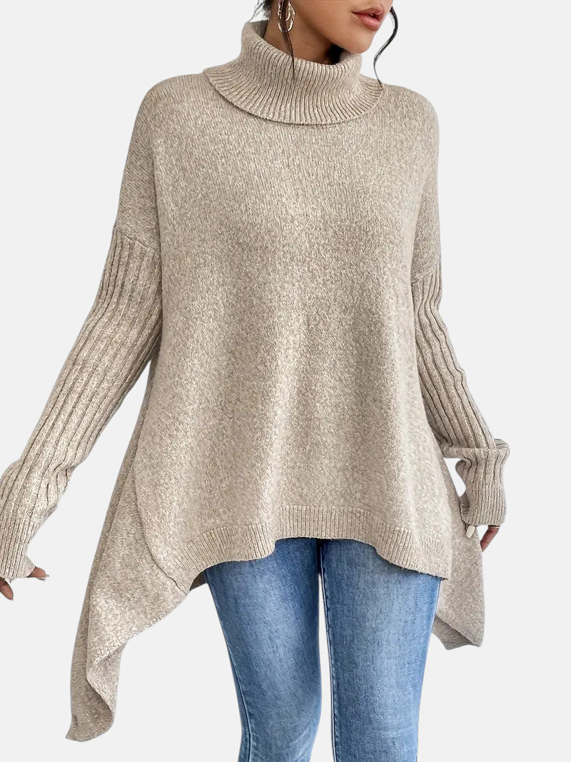 Fátima | Jersey de cuello alto largo - Inés Atelier