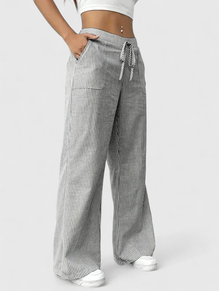 Birgit™ – Bequeme Weite Hose mit Eleganten Details - Street Atelier