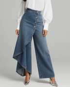 Fabiola | Vaqueros de denim con cierre cruzado