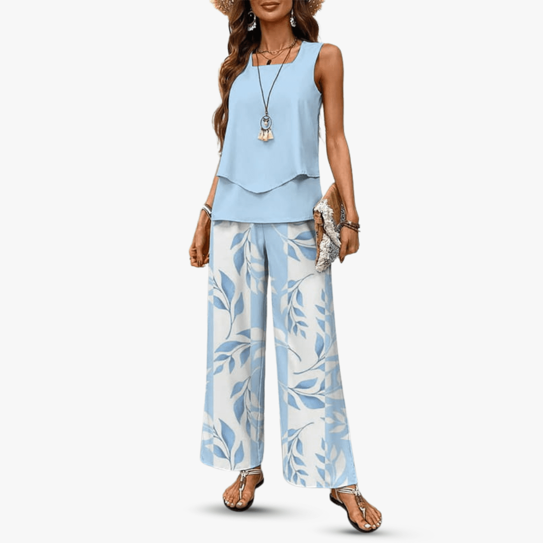 Amara™ – Premium Zweiteiliges Set mit Ärmellosem Top und Hose - Street Atelier