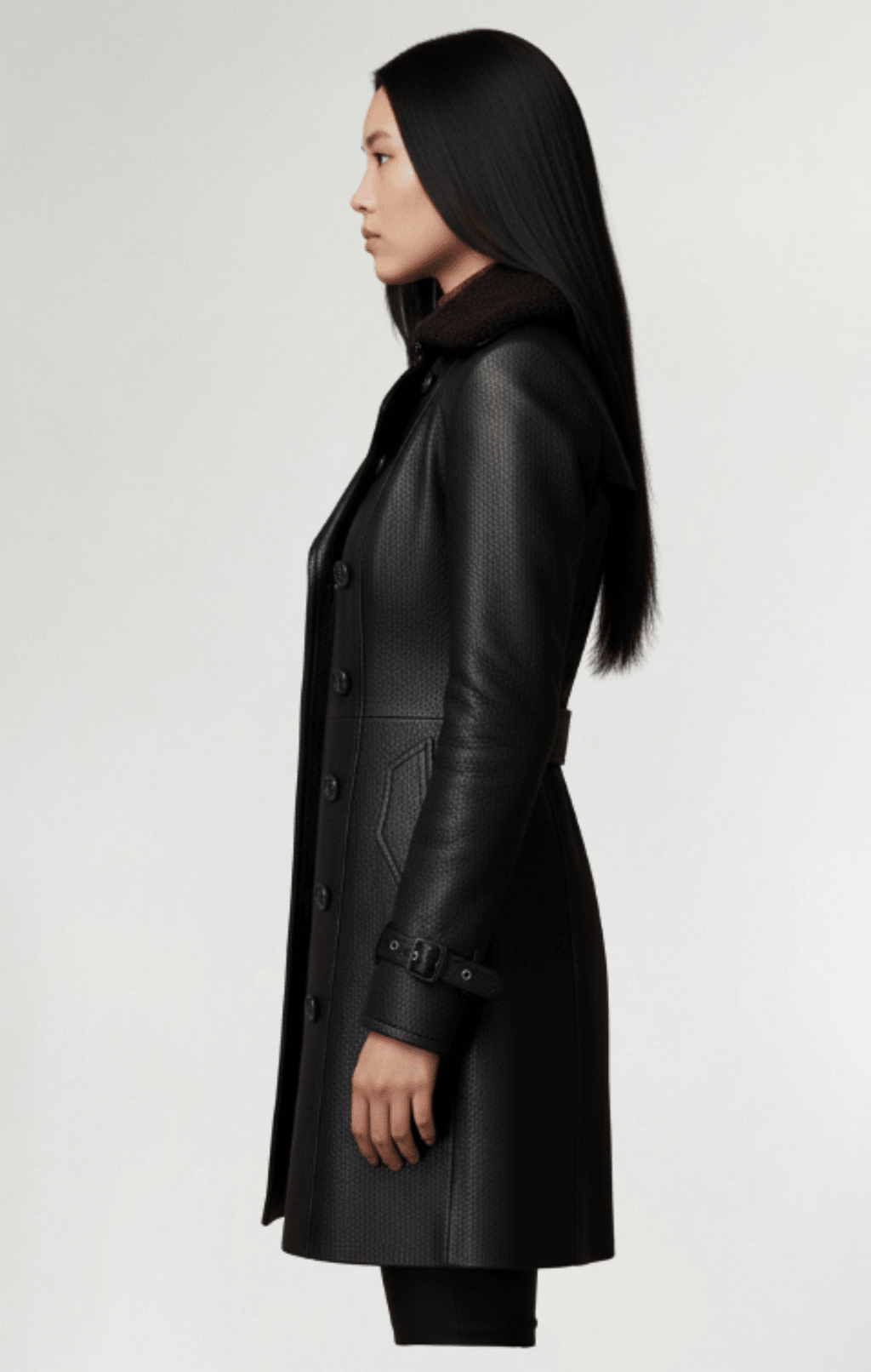 Cristina™ - Abrigo elegante de cuero - Street Atelier