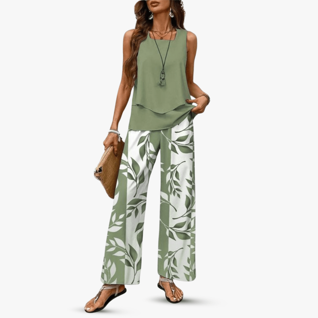 Amara™ – Premium Zweiteiliges Set mit Ärmellosem Top und Hose - Street Atelier