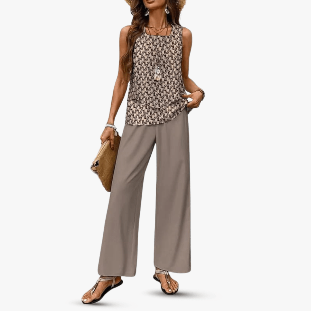 Amara™ – Premium Zweiteiliges Set mit Ärmellosem Top und Hose - Street Atelier