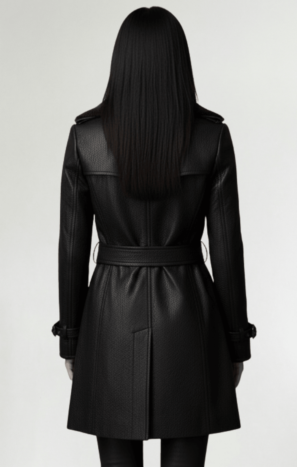 Cristina™ - Abrigo elegante de cuero - Street Atelier