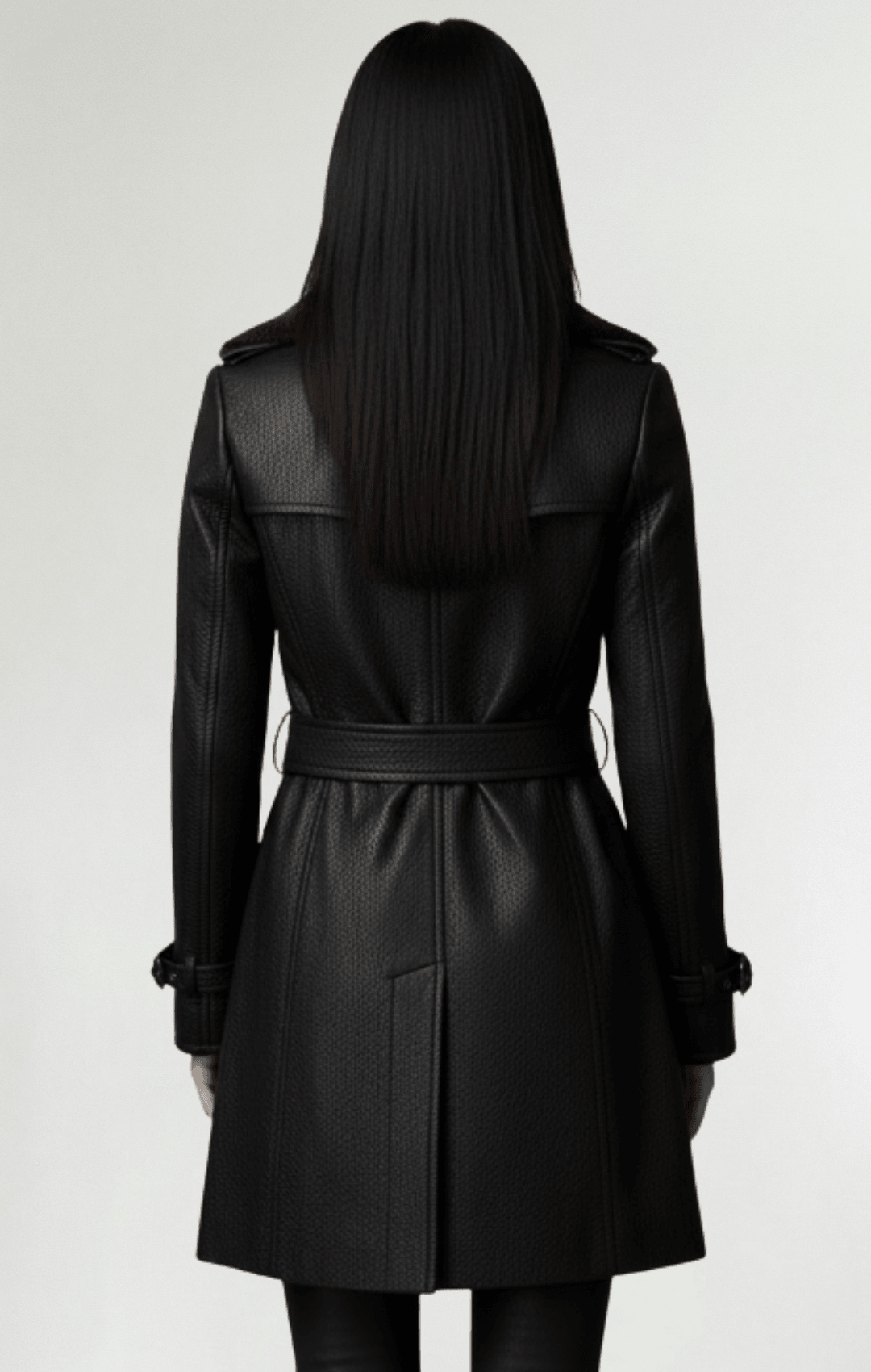 Cristina™ - Abrigo elegante de cuero - Street Atelier