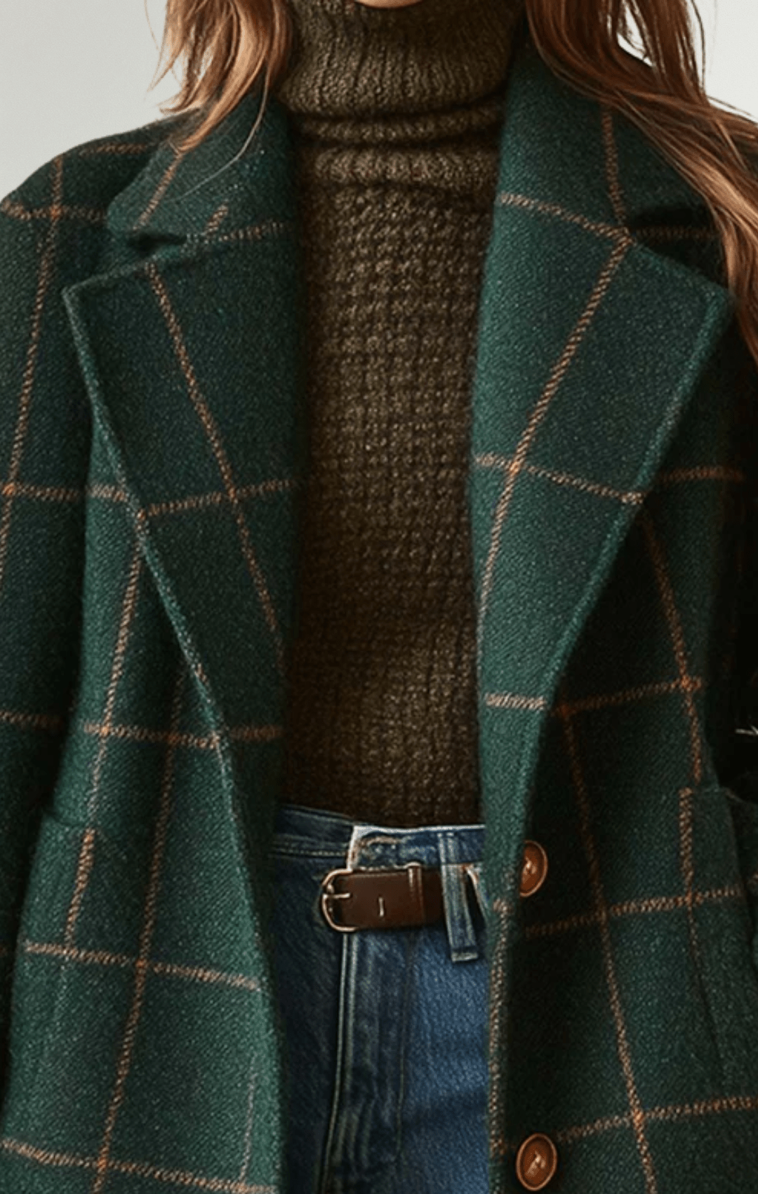 Fabiola™ - Abrigo clásico a cuadros - Street Atelier