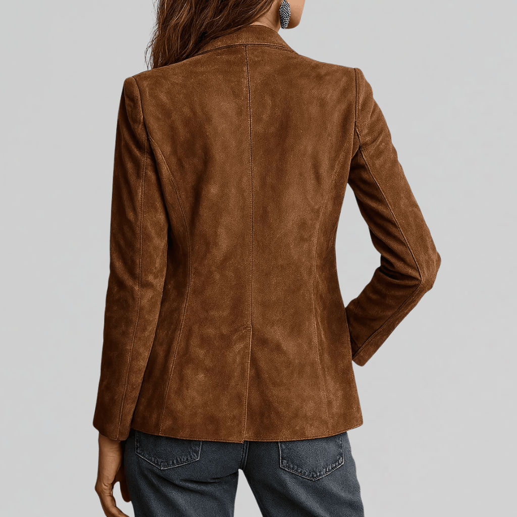 Gabriela | Blazer suave con tacto de ante - Inés Atelier