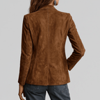 Gabriela | Blazer suave con tacto de ante - Inés Atelier