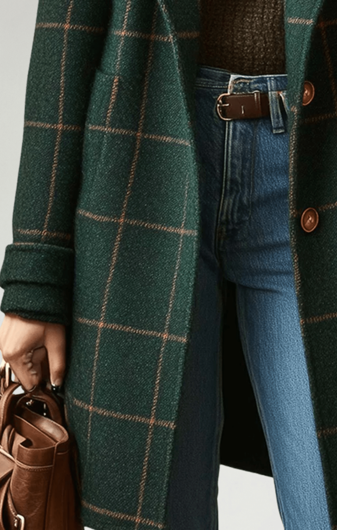 Fabiola™ - Abrigo clásico a cuadros - Street Atelier