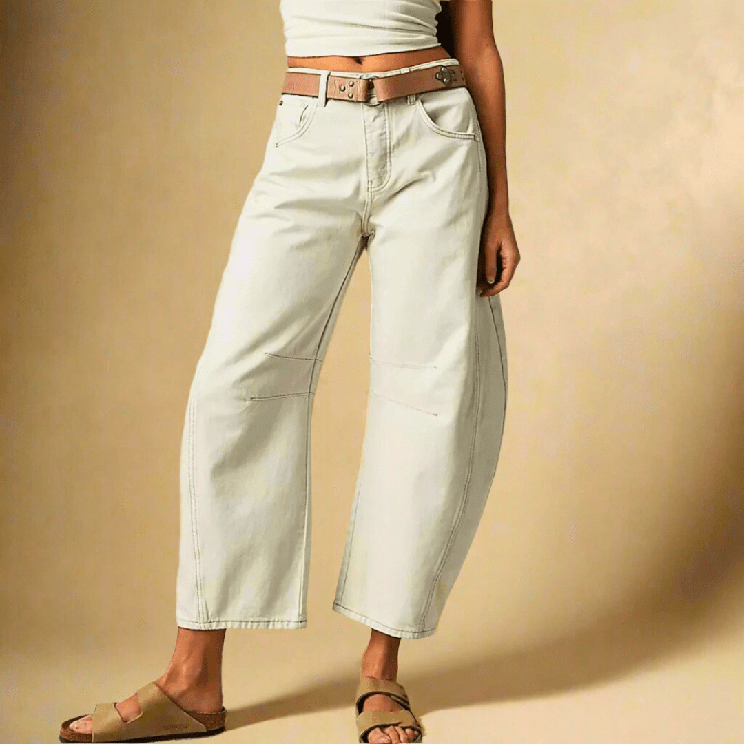 Ona | Pantalón Vaquero Tobillero - Inés Atelier