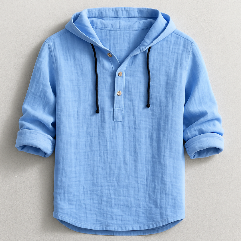 Gael | Camisa CON CAPUCHA DE ALGODÓN Y LINO