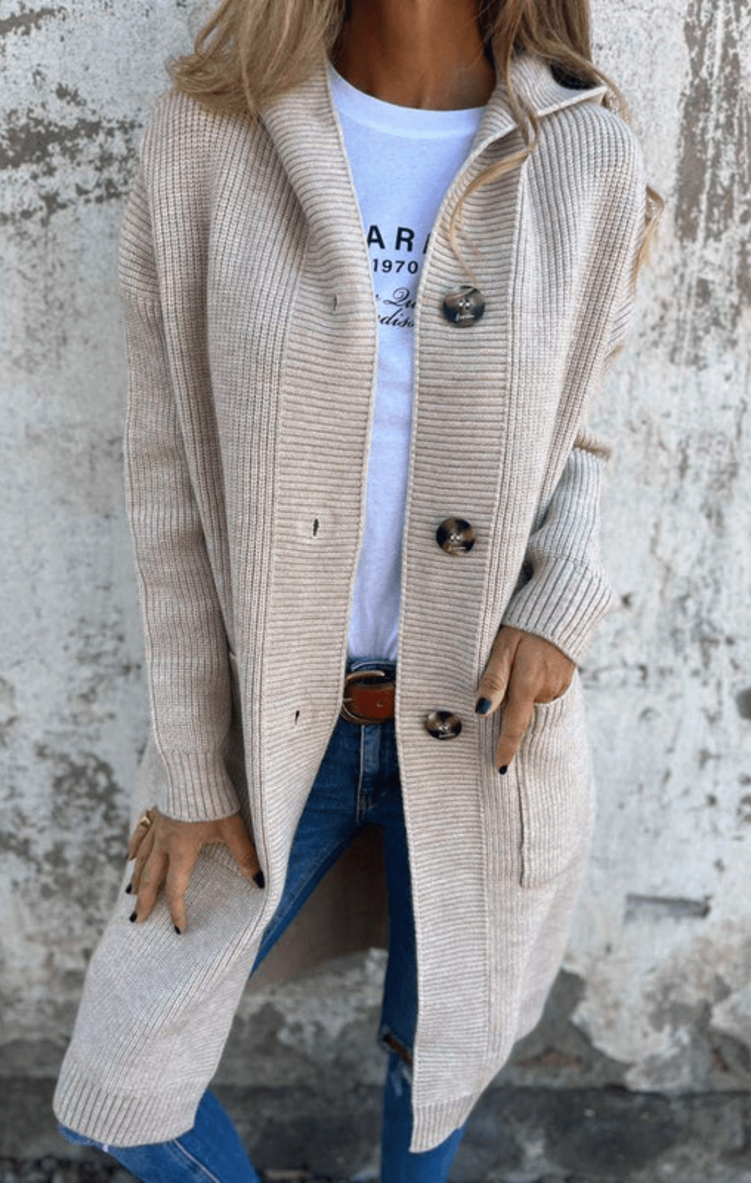 Giselle | Cárdigan largo - Street Atelier