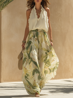 Julia | Conjunto con estampado de lirios