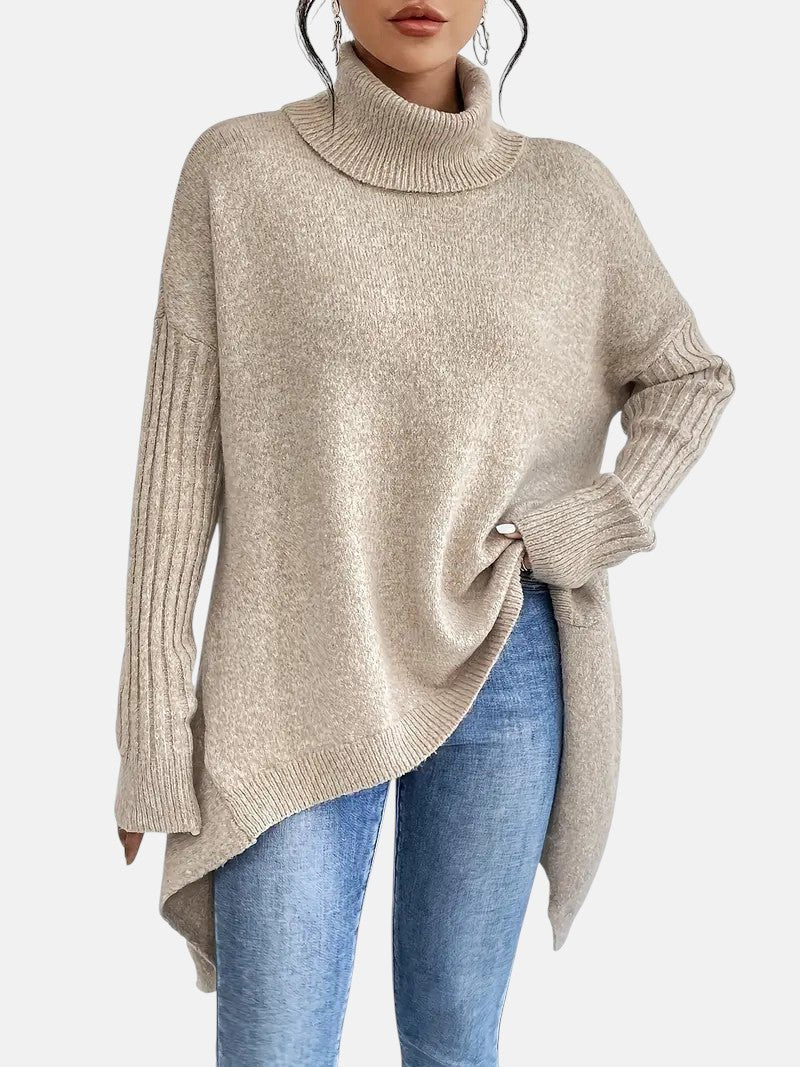 Fátima | Jersey de cuello alto largo - Inés Atelier