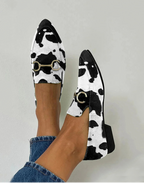 Hibisco | Mocasines estampados con hebilla