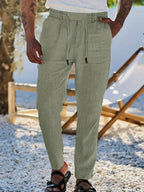 Eduardo | Pantalones de Lino con Cordón