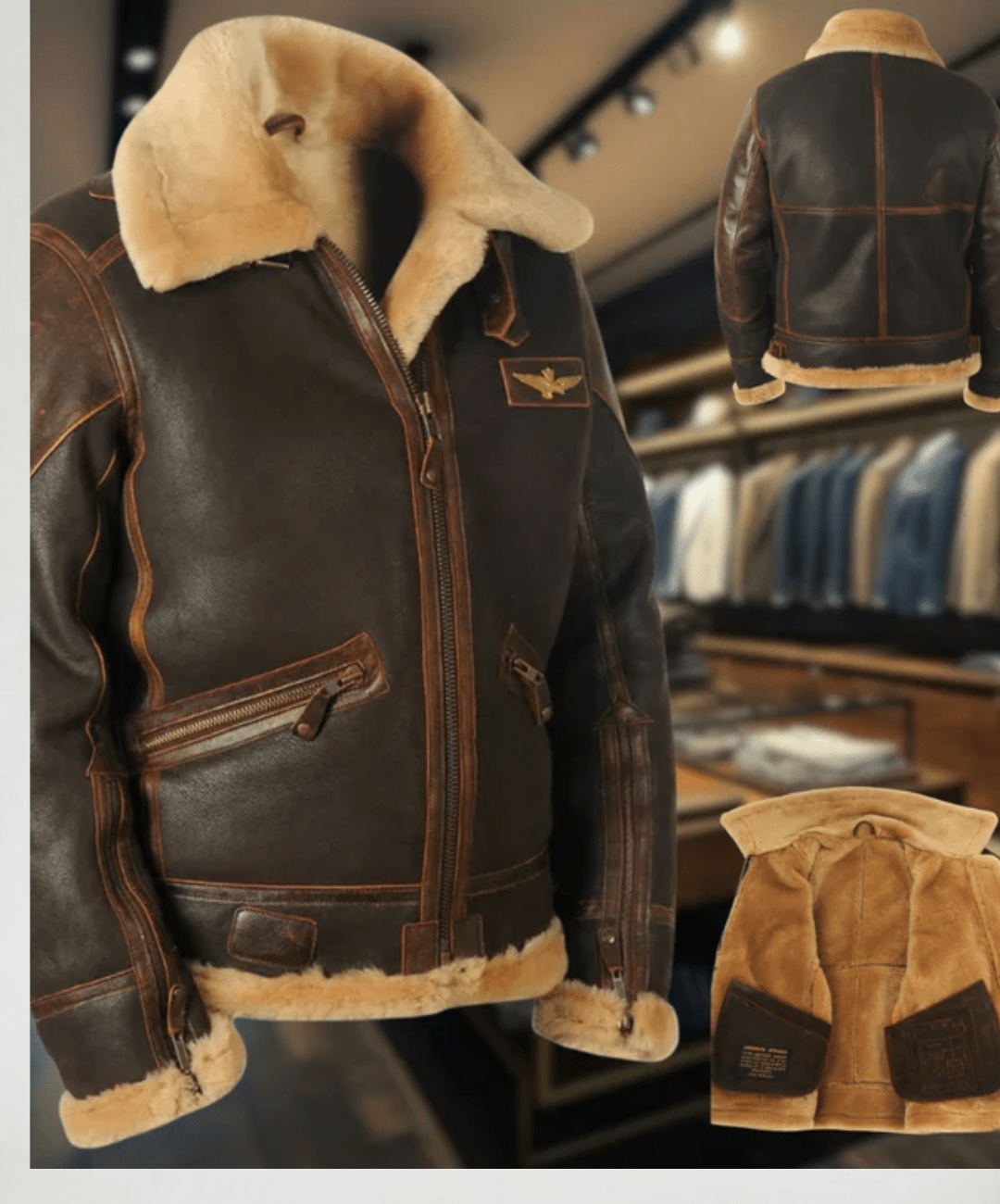 CARLOS™ | Chaqueta bomber clásica de piel auténtica - Street Atelier