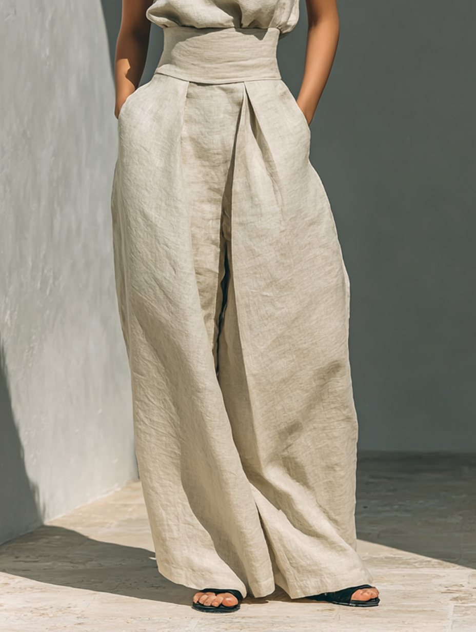 Graciela | Conjunto minimalista de lino