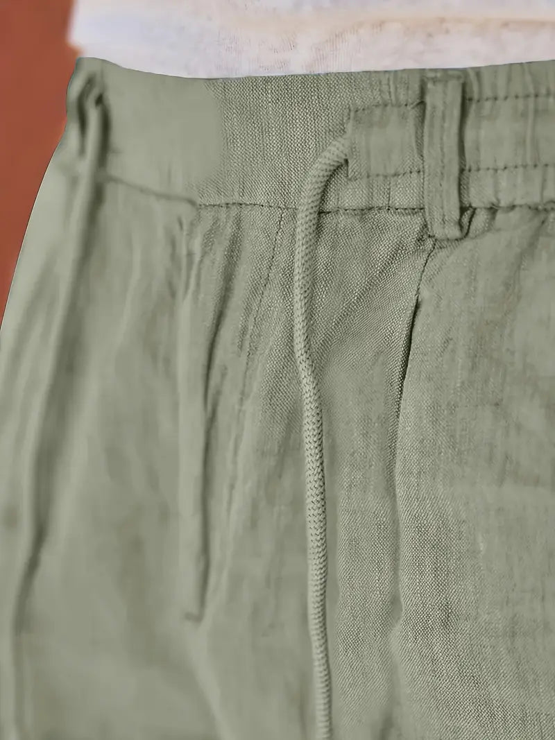 Eduardo | Pantalones de Lino con Cordón