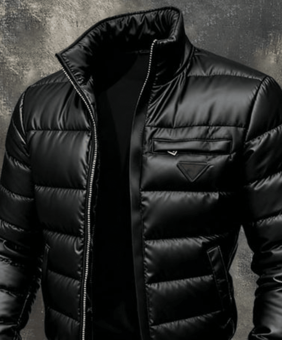 CÉSAR™ | CHAQUETA DE PLUMAS ACOLCHADA NEGRA PARA HOMBRE - Street Atelier