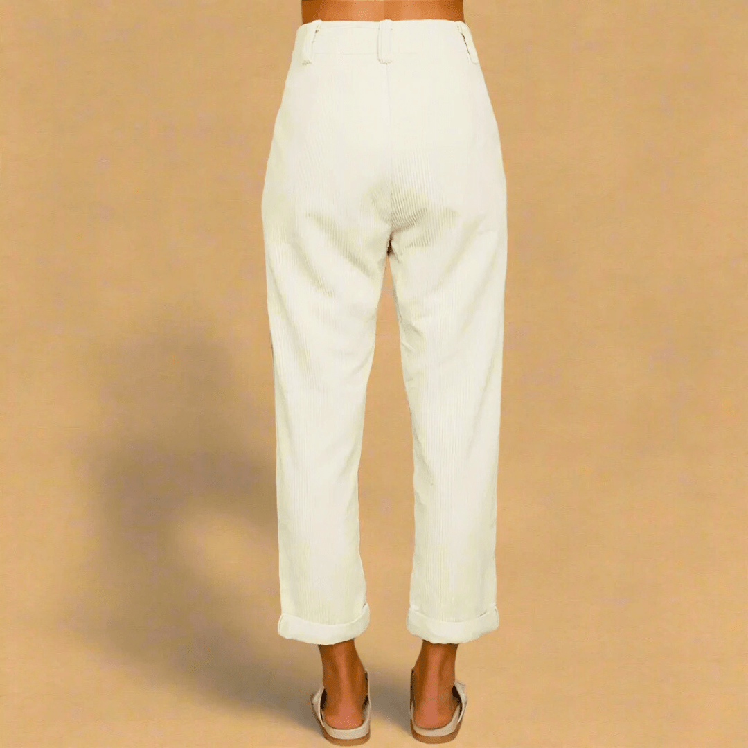 Laura | Pantalon Tobillero de Pana - Inés Atelier