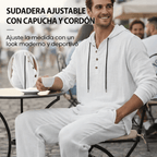 Hugo | Conjunto de 2 piezas para hombre: camiseta holgada con capucha y pantalones - Inés Atelier