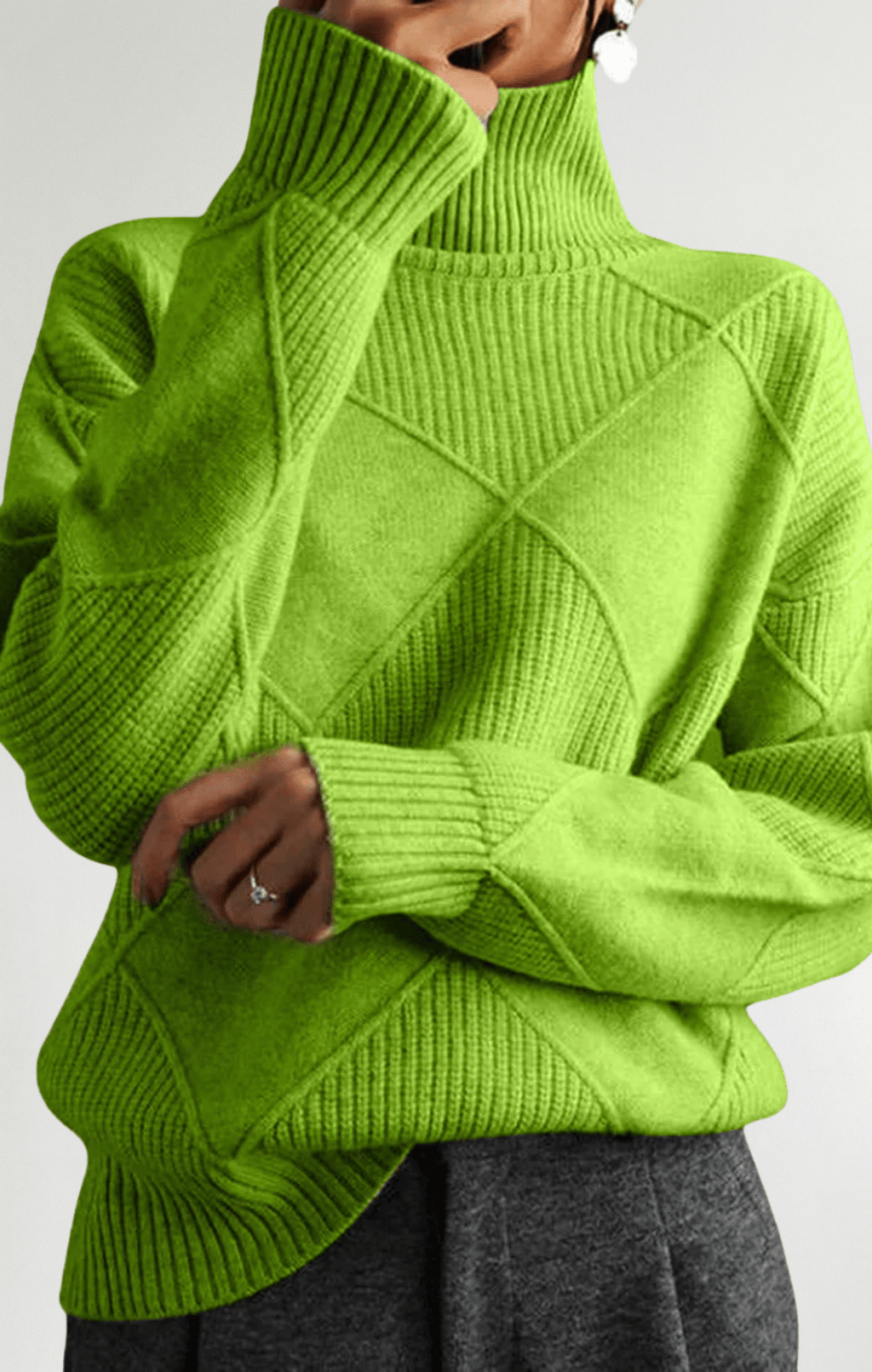 Ángela - Suéter de cuello alto - Street Atelier