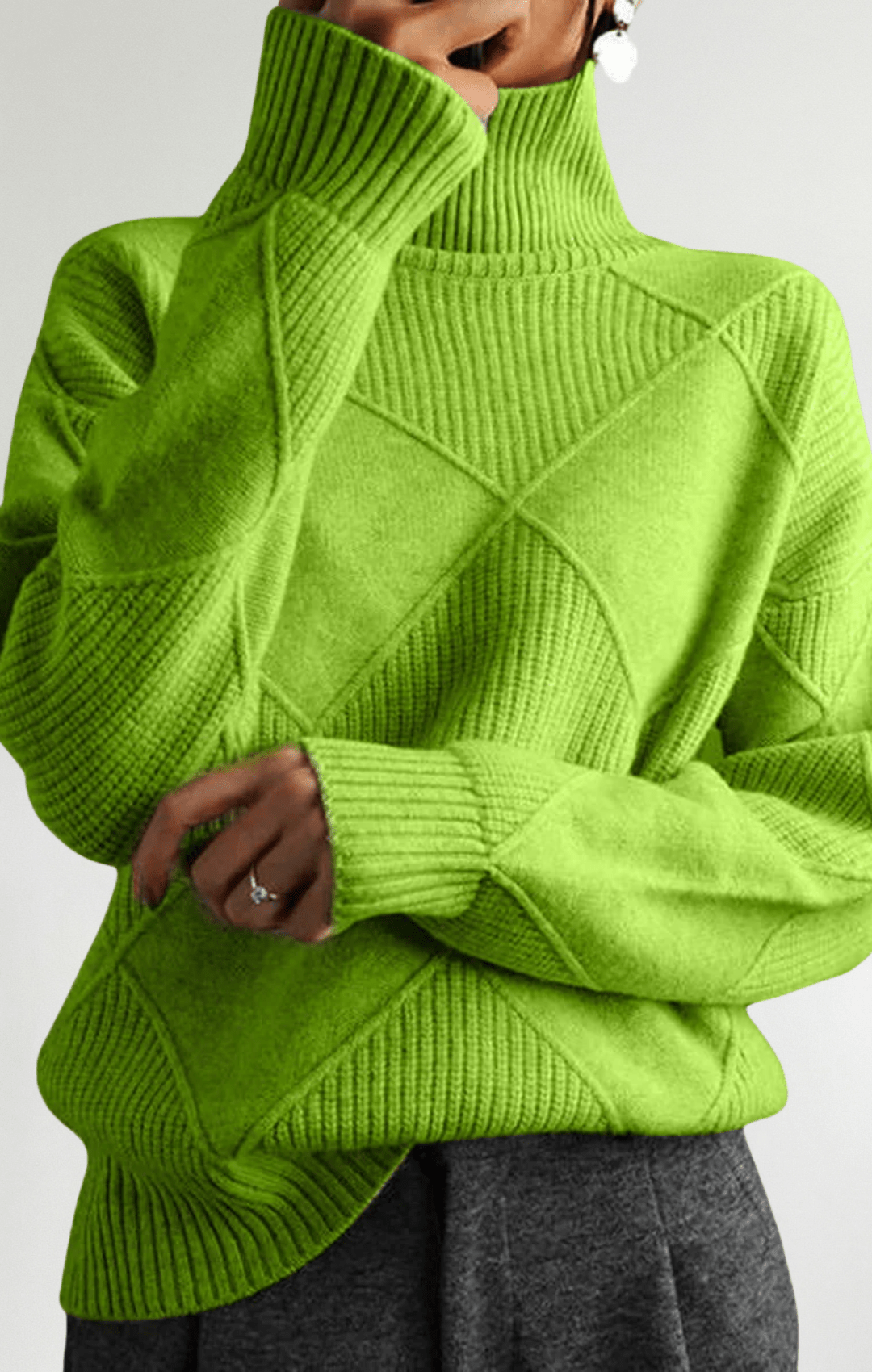 Ángela - Suéter de cuello alto - Street Atelier