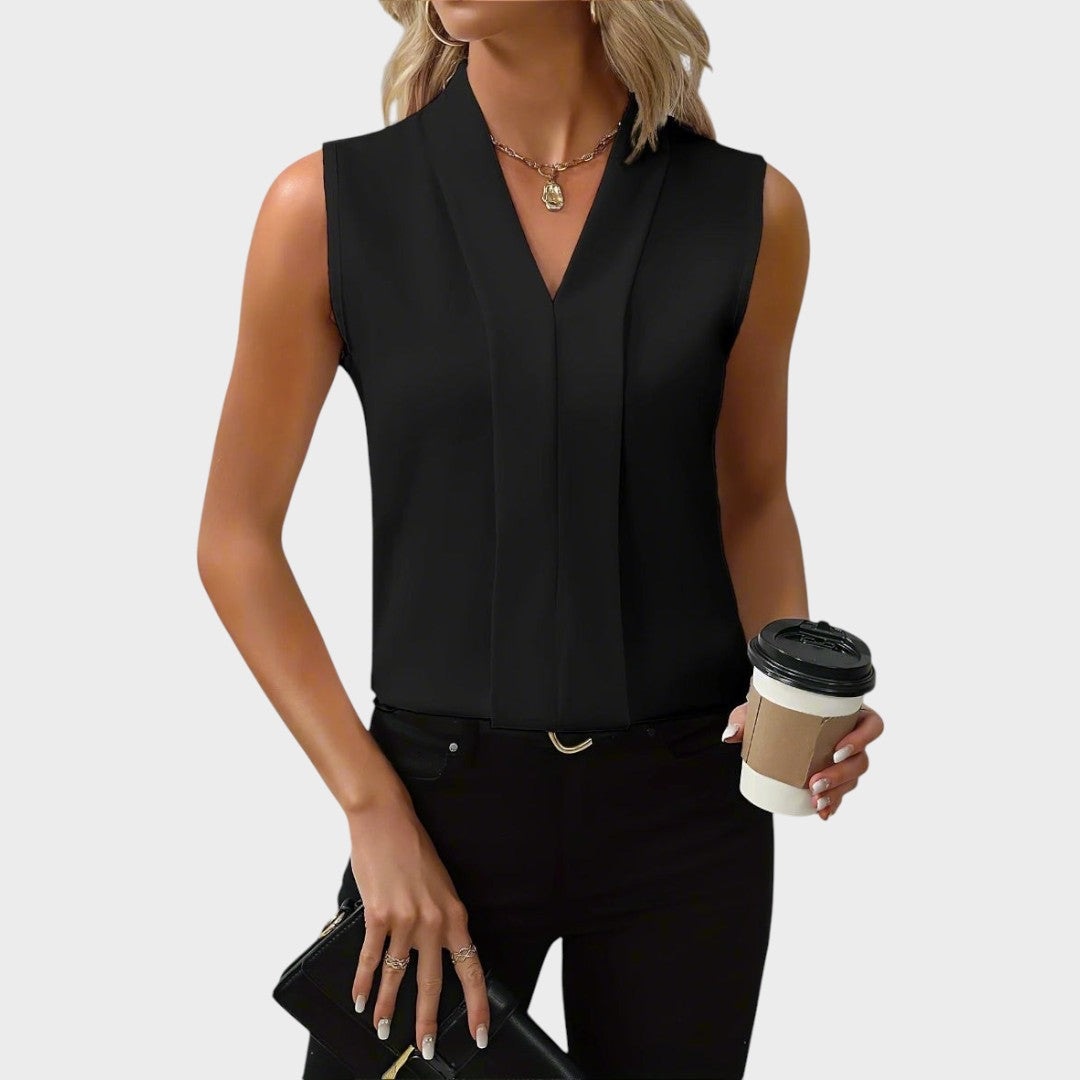 Viviana | Blusa Sin Mangas con Cuello en V