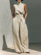 Graciela | Conjunto minimalista de lino