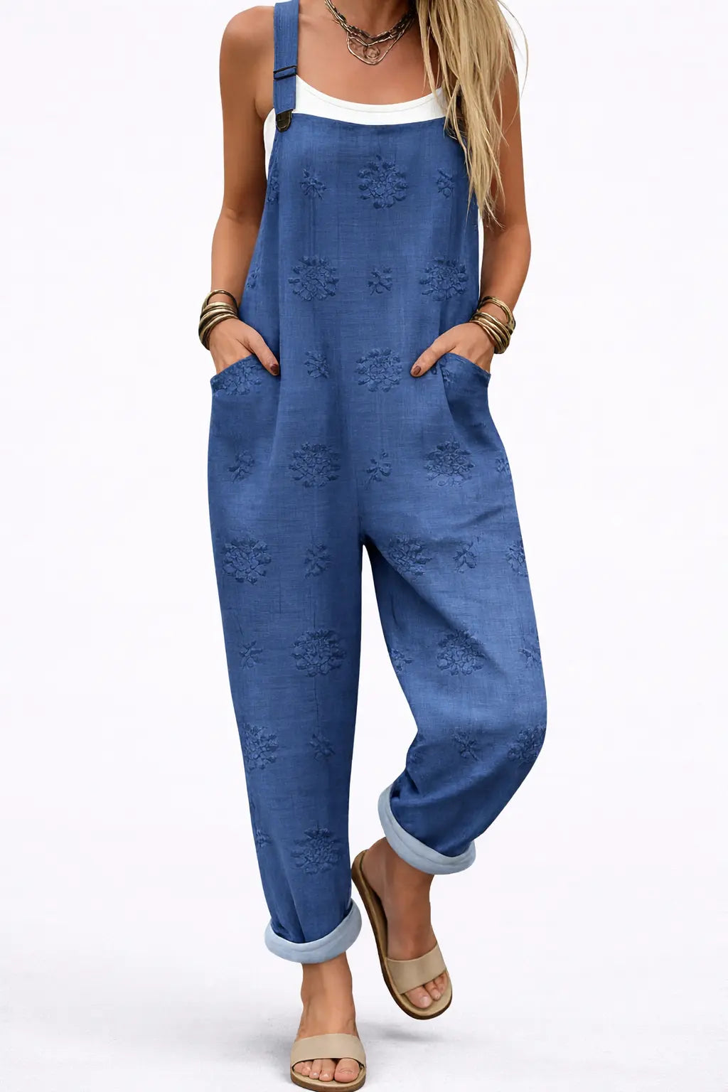 Peto Sahara | Mono Boho Estampado con Tirantes Ajustables