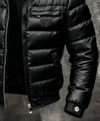 CÉSAR™ | CHAQUETA DE PLUMAS ACOLCHADA NEGRA PARA HOMBRE - Street Atelier