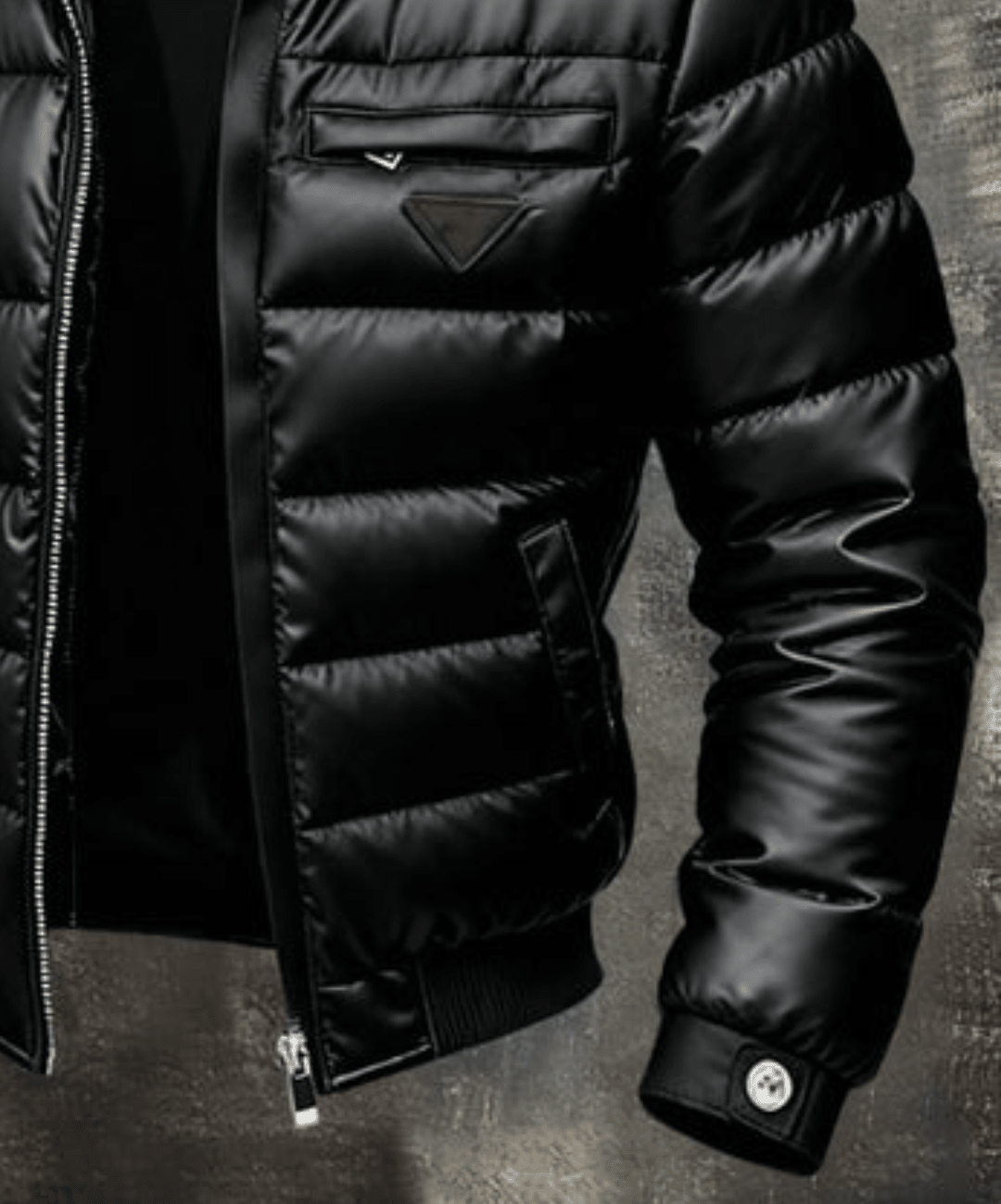 CÉSAR™ | CHAQUETA DE PLUMAS ACOLCHADA NEGRA PARA HOMBRE - Street Atelier