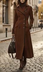 Ana™ - Chaqueta larga de ante vegano - Street Atelier