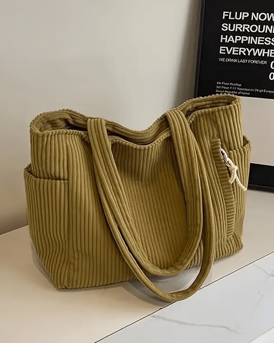 Vega | Bolso de Mano de Pana de Lujo - Inés Atelier