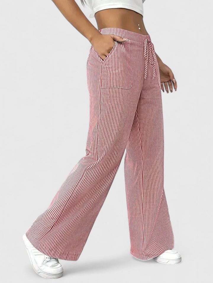 Birgit™ – Bequeme Weite Hose mit Eleganten Details - Street Atelier