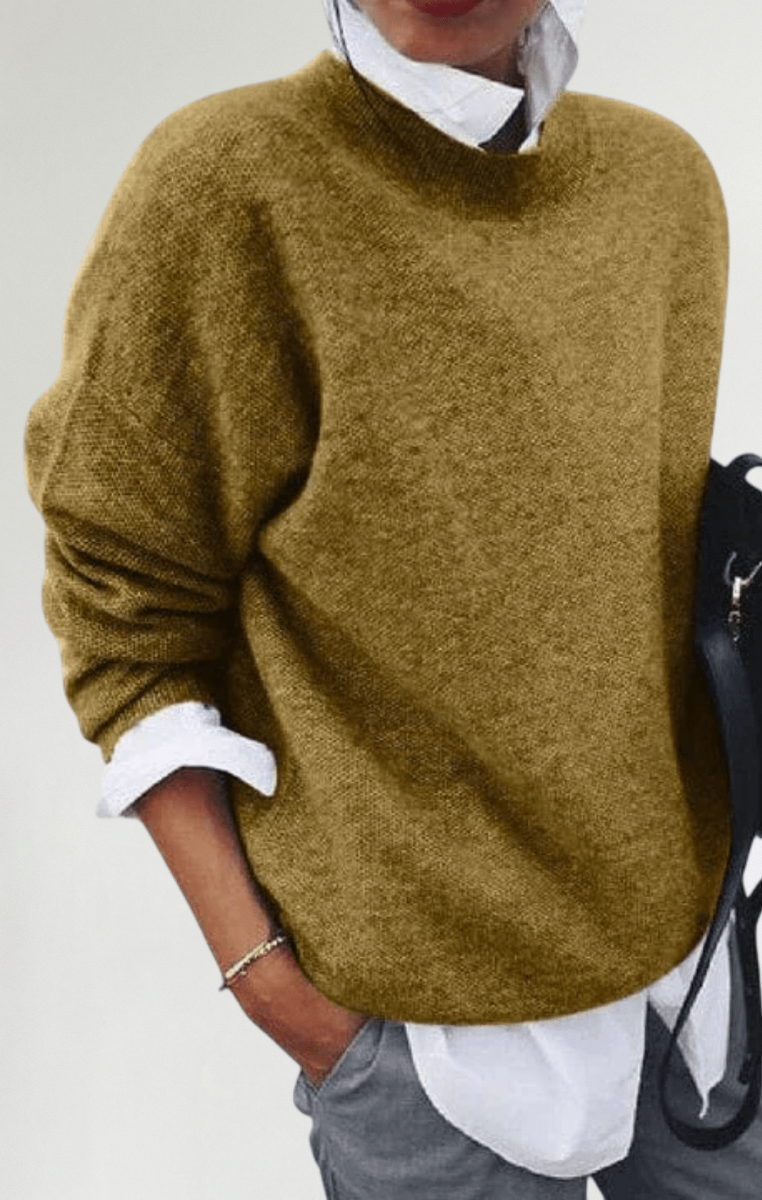 Blanca | Suéter de Cuello Alto Elegante y Versátil - Street Atelier