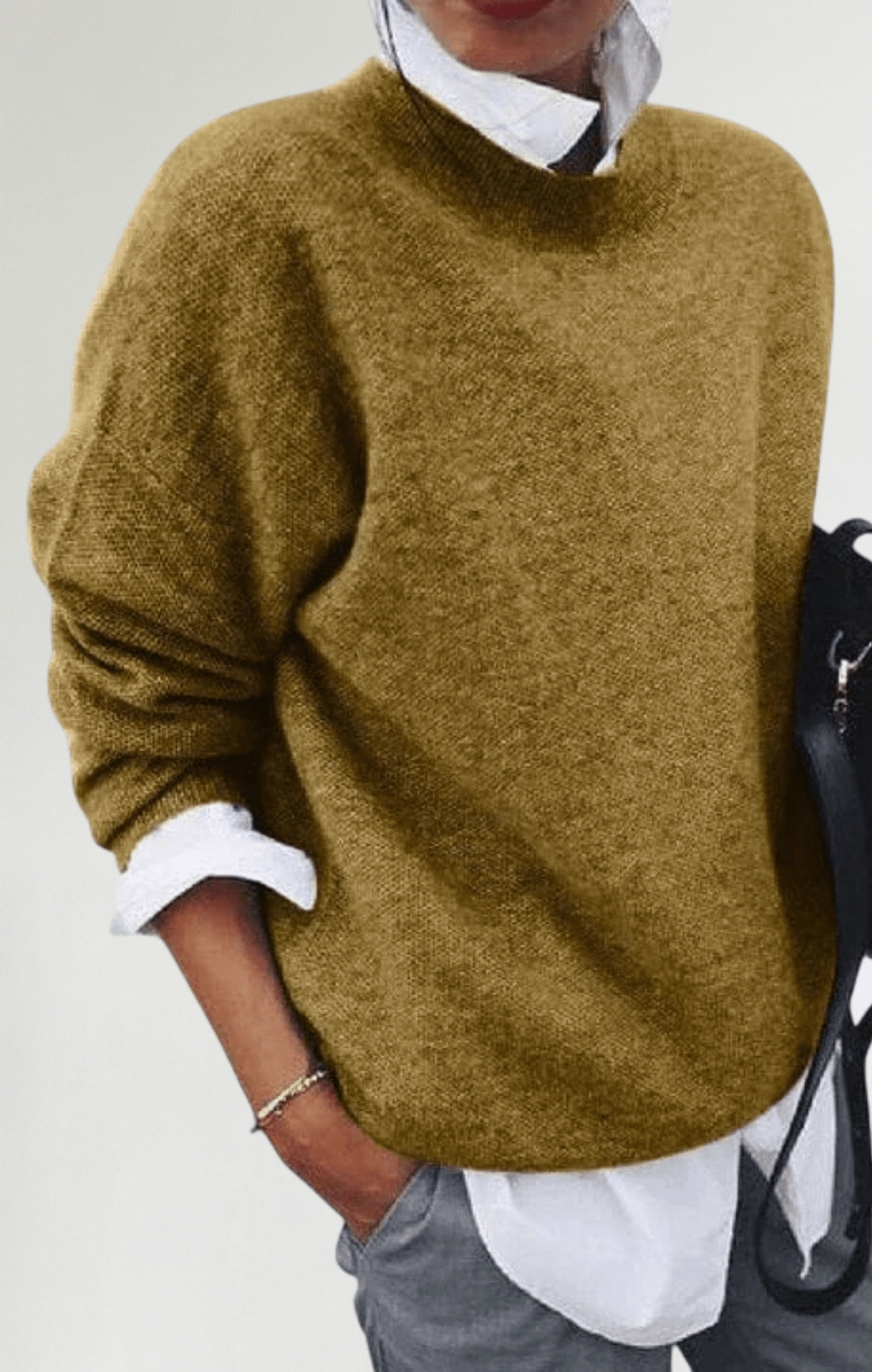 Blanca | Suéter de Cuello Alto Elegante y Versátil - Street Atelier