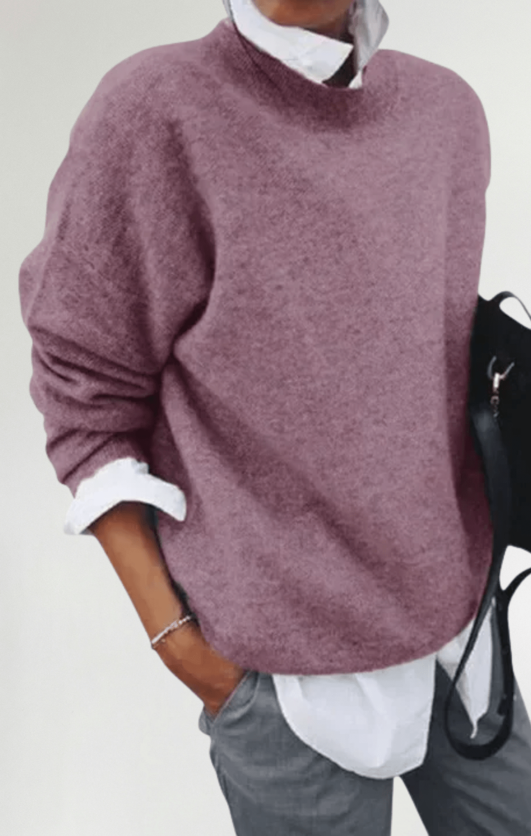 Blanca | Suéter de Cuello Alto Elegante y Versátil - Street Atelier