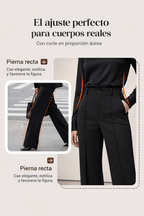 Emma | Pantalón de Sastre Elástico de Tiro Alto - Inés Atelier