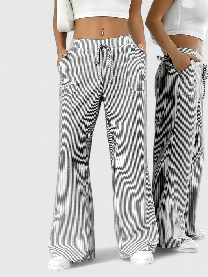 Birgit™ – Bequeme Weite Hose mit Eleganten Details - Street Atelier