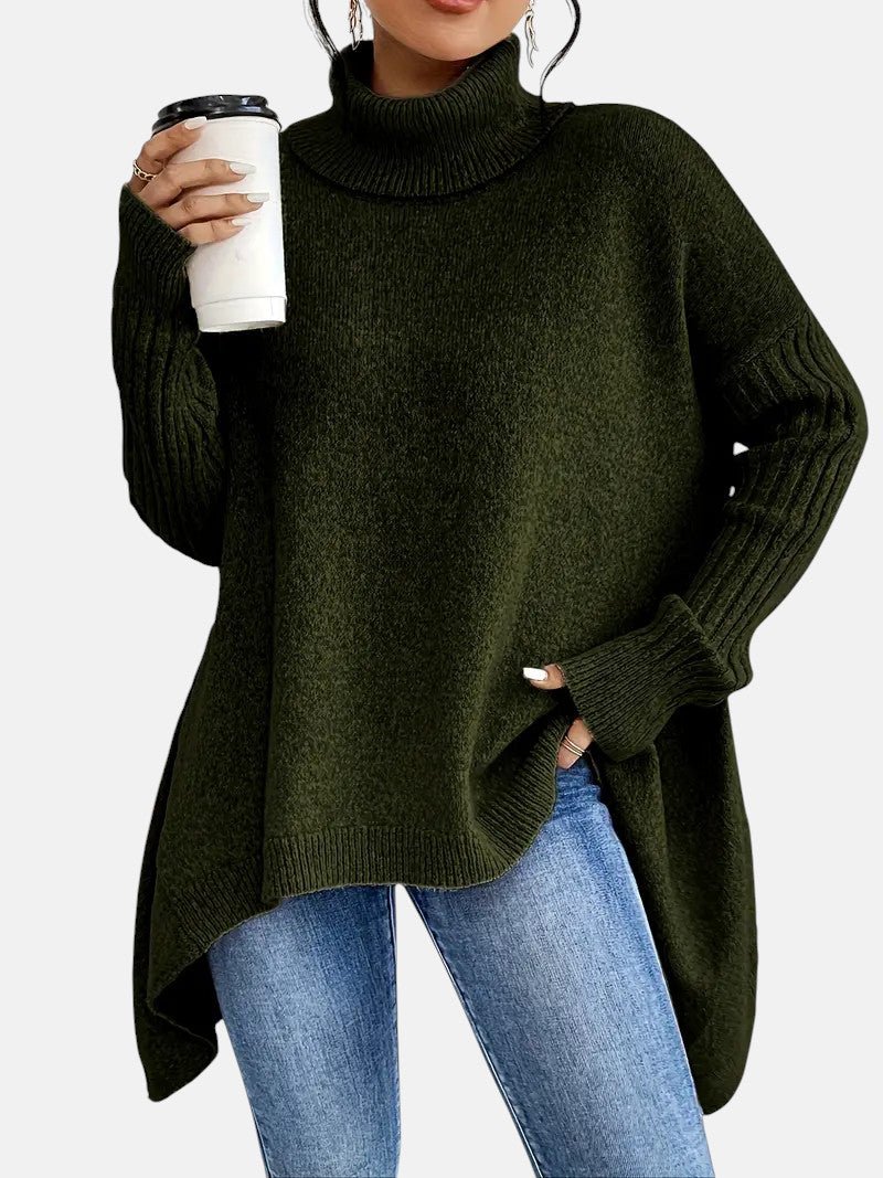 Fátima | Jersey de cuello alto largo - Inés Atelier