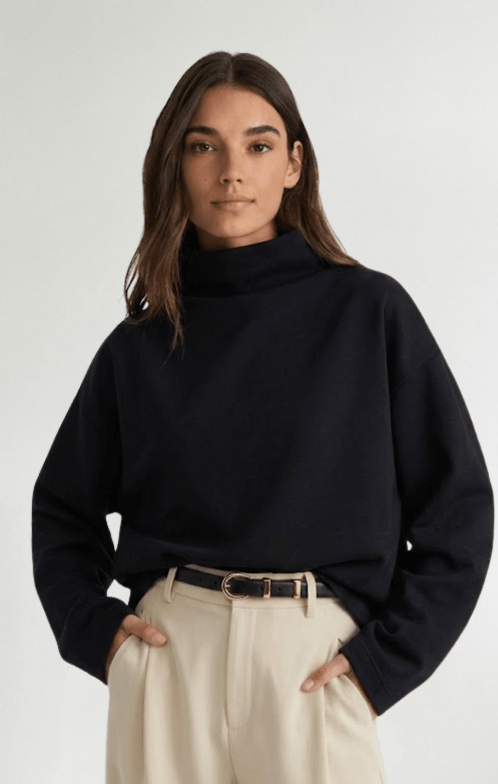 Alicia | Suéter de Cuello Alto Estilo Clásico - Street Atelier