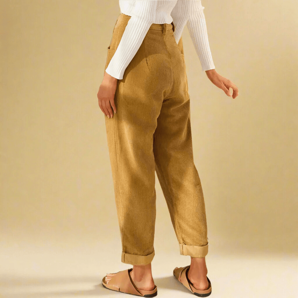 Laura | Pantalon Tobillero de Pana - Inés Atelier