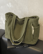 Vega | Bolso de Mano de Pana de Lujo - Inés Atelier