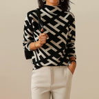 Aya™ - Bequemer Damenpullover mit Geometrischem Muster - Street Atelier