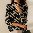 Aya™ - Bequemer Damenpullover mit Geometrischem Muster - Street Atelier