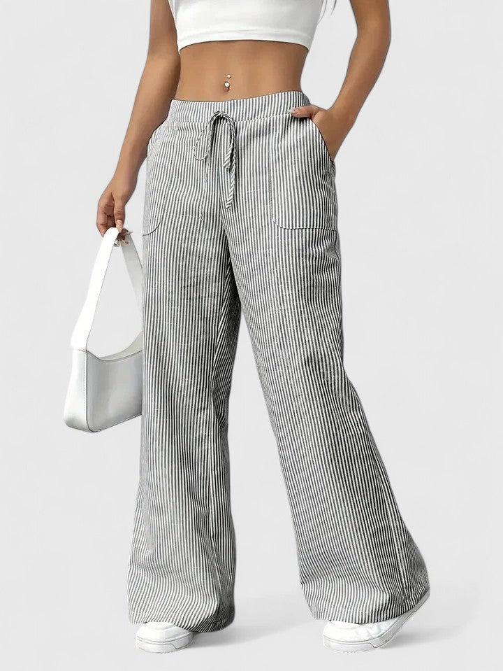 Birgit™ – Bequeme Weite Hose mit Eleganten Details - Street Atelier