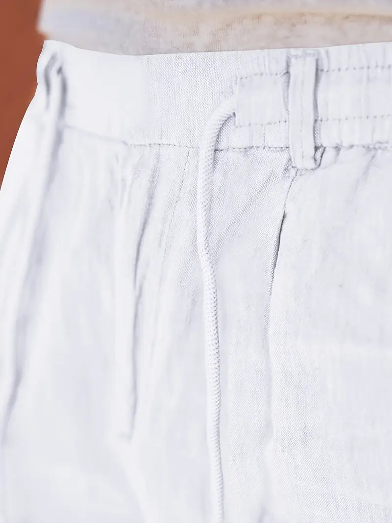Eduardo | Pantalones de Lino con Cordón